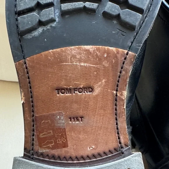 Tom Ford Black Leather Men's Boots-like new! - Picture 2 of 5